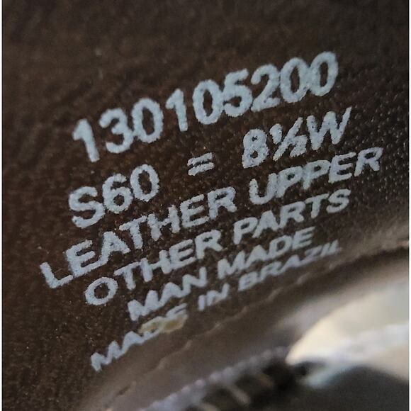 Naturalizer Wedge Block Heel Sandals Women 8.5 Brown Open Toe 4" Strappy Comfort - Picture 7 of 7